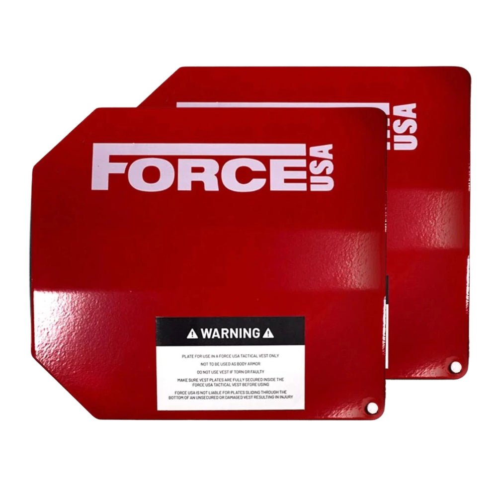 Force USA 4kg Curved Weight Vest Plates (Pair of 2kg) - Gymsportz