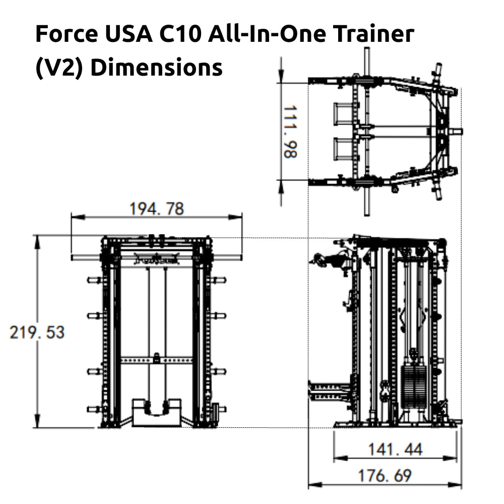 Force USA C10-V2 All-In-One Trainer - Gymsportz