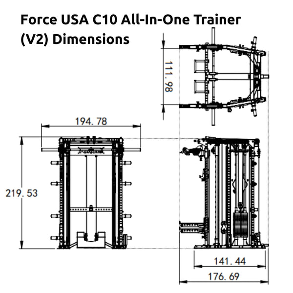 Force USA C10-V2 All-In-One Trainer - Gymsportz