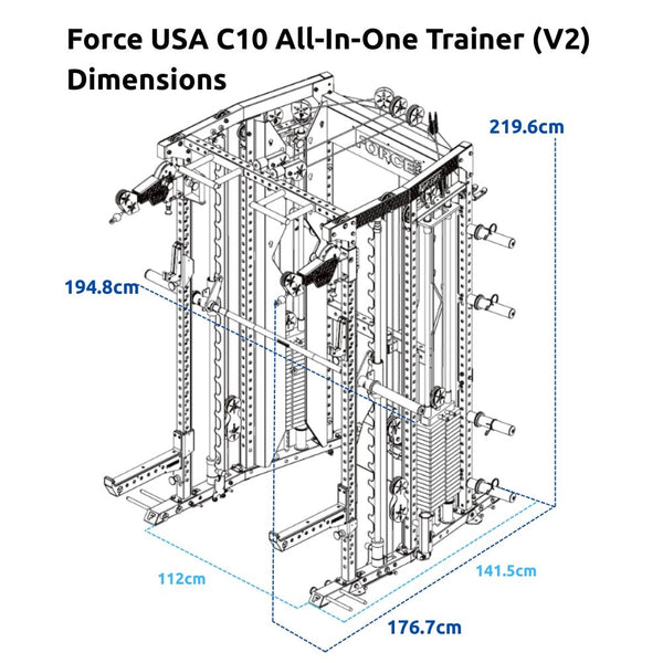 Force USA C10-V2 All-In-One Trainer - Gymsportz