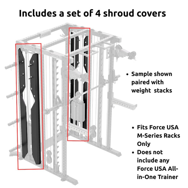 Force USA M-Series Shroud Cover Set (F-M-SHROUD-SET) - Gymsportz
