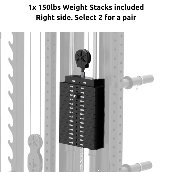 Force USA M10 150lbs Weight Stack for M10 All-In-One Trainer (F-M10-WS-150LBS) - Gymsportz