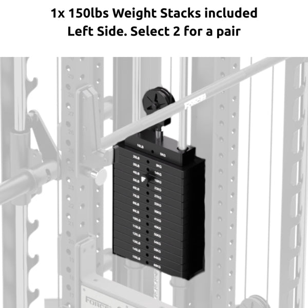 Force USA M10 150lbs Weight Stack for M10 All-In-One Trainer (F-M10-WS-150LBS) - Gymsportz