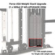Force USA Weight Stack Upgrade (1 x 50lbs) (F - WS - UPGRADE - 50lb) - Gymsportz