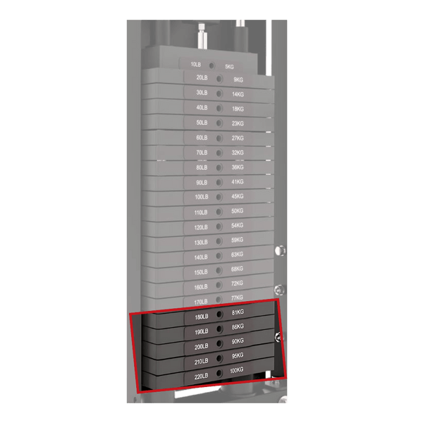 Force USA Weight Stack Upgrade (1 x 50lbs) (F - WS - UPGRADE - 50lb) - Gymsportz