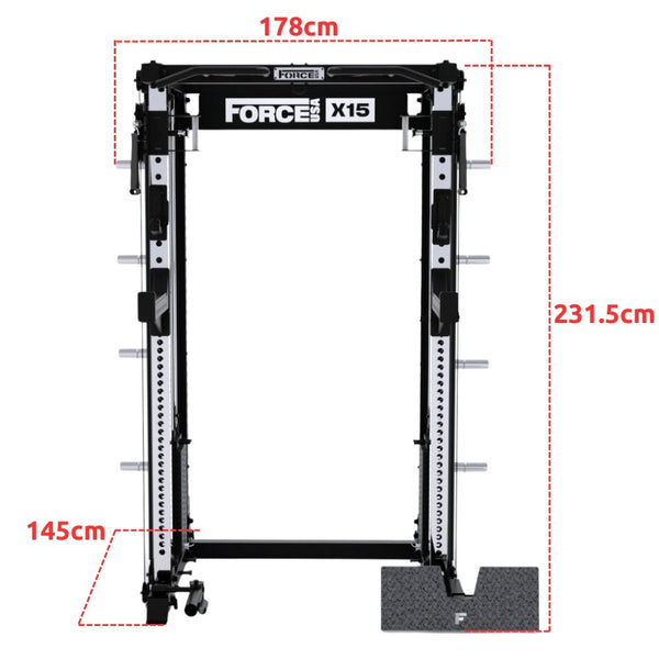 Force USA X15 Multi Trainer (Half Rack) - Gymsportz