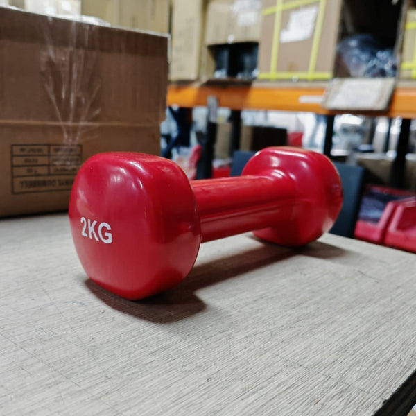 (Old Model) 2kg Vinyl Dumbbell (In Pairs) - Gymsportz