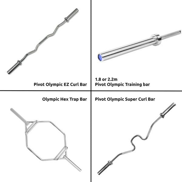 Olympic Barbell and Weight Plate Set - Gymsportz