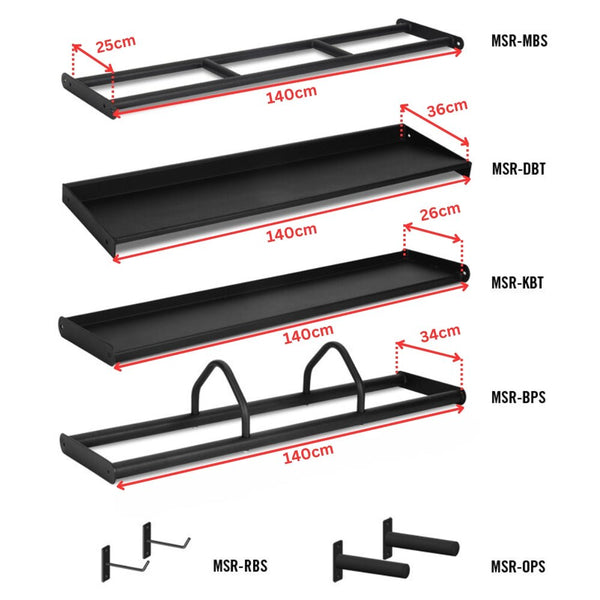 Pivot 3 Tier Modular Storage Rack (150cm) - Gymsportz