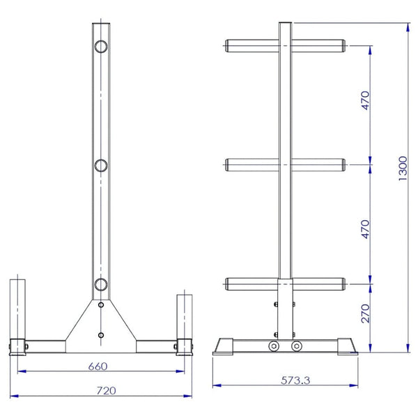 Pivot 395OLY Olympic Weight Tree (2 inch) - Gymsportz