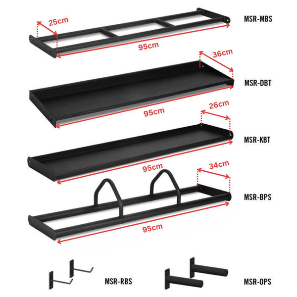 Pivot 4 Tier Modular Storage Rack (105cm) - Gymsportz