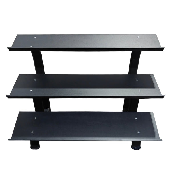Pivot 492 - 3 Flat Tray Dumbbell Rack - Gymsportz
