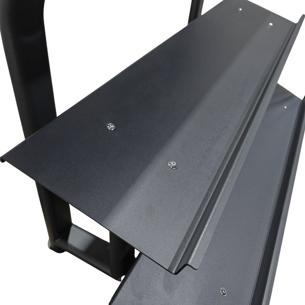 Pivot 492 - 3 Flat Tray Dumbbell Rack - Gymsportz