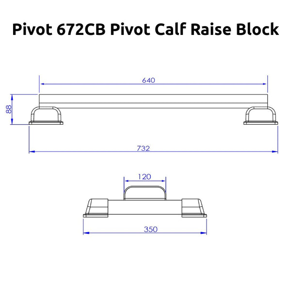 Pivot 672CB Pivot Calf Raise Block - Gymsportz