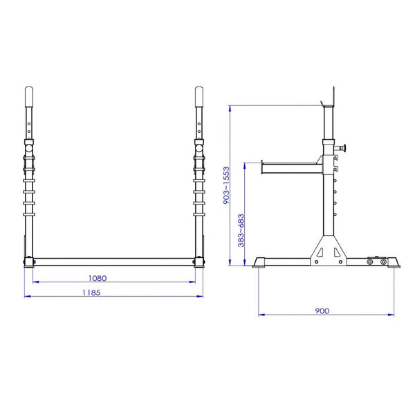 Pivot HR3210 Squat Rack - Gymsportz