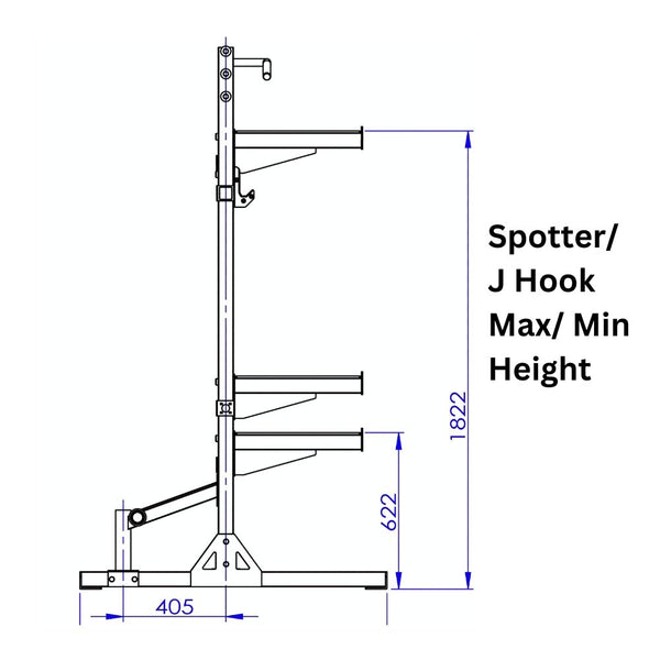 Pivot HR3240 Heavy Duty Econ Half Rack - Gymsportz