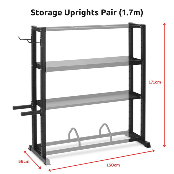 Pivot MSR - UR02 Storage Uprights Pair (1.2m) - Gymsportz