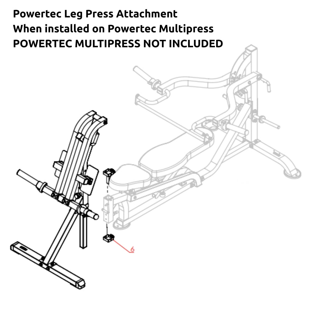 Powertec Leg Press Attachment (WB-LPA24) - Gymsportz