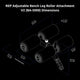 REP Adjustable Bench Leg Roller Attachment V2 (BA - 5000) - Gymsportz