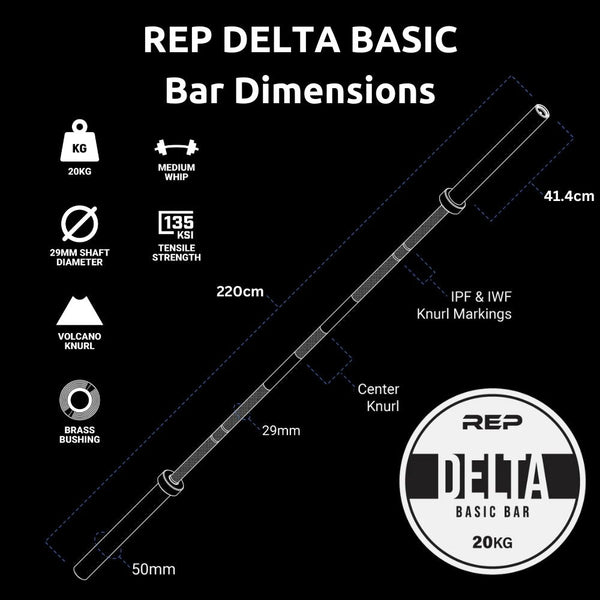 REP Delta Basic Bar - Gymsportz