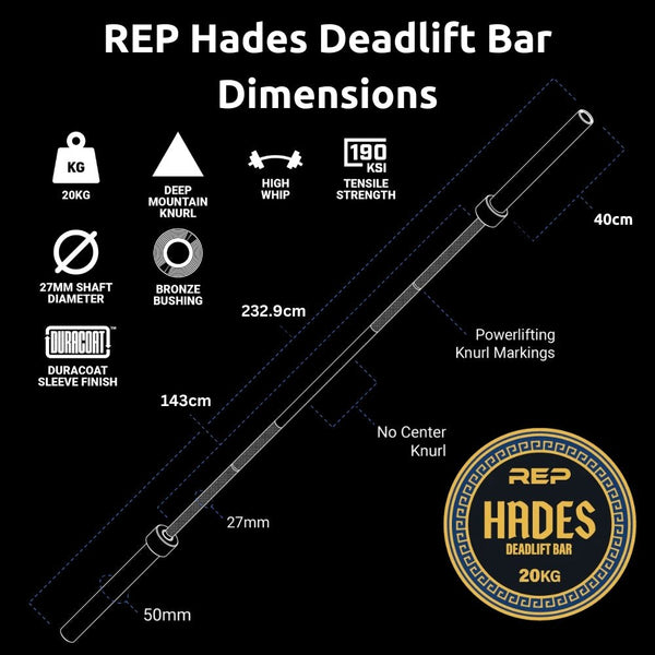 REP Hades Deadlift Bar - Gymsportz