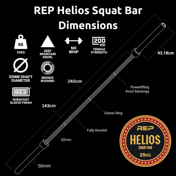 REP Helios Squat Bar - Gymsportz