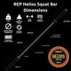 REP Helios Squat Bar - Gymsportz