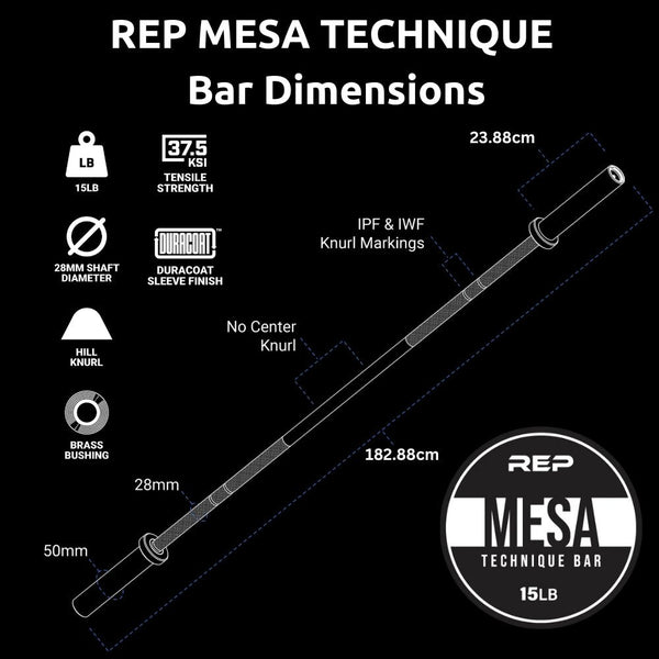 REP Mesa Technique Bar - Gymsportz