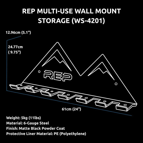 REP Multi-Use Wall Mount Storage (WS-4201) - Gymsportz
