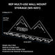 REP Multi-Use Wall Mount Storage (WS-4201) - Gymsportz