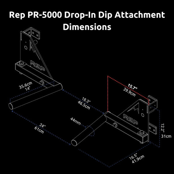 REP PR - 5000 Drop - In Dip Attachment - Gymsportz