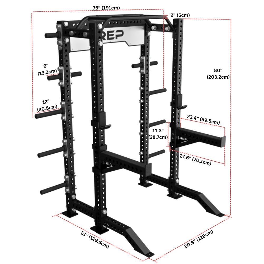 REP PR-5000 Half Rack – Gymsportz