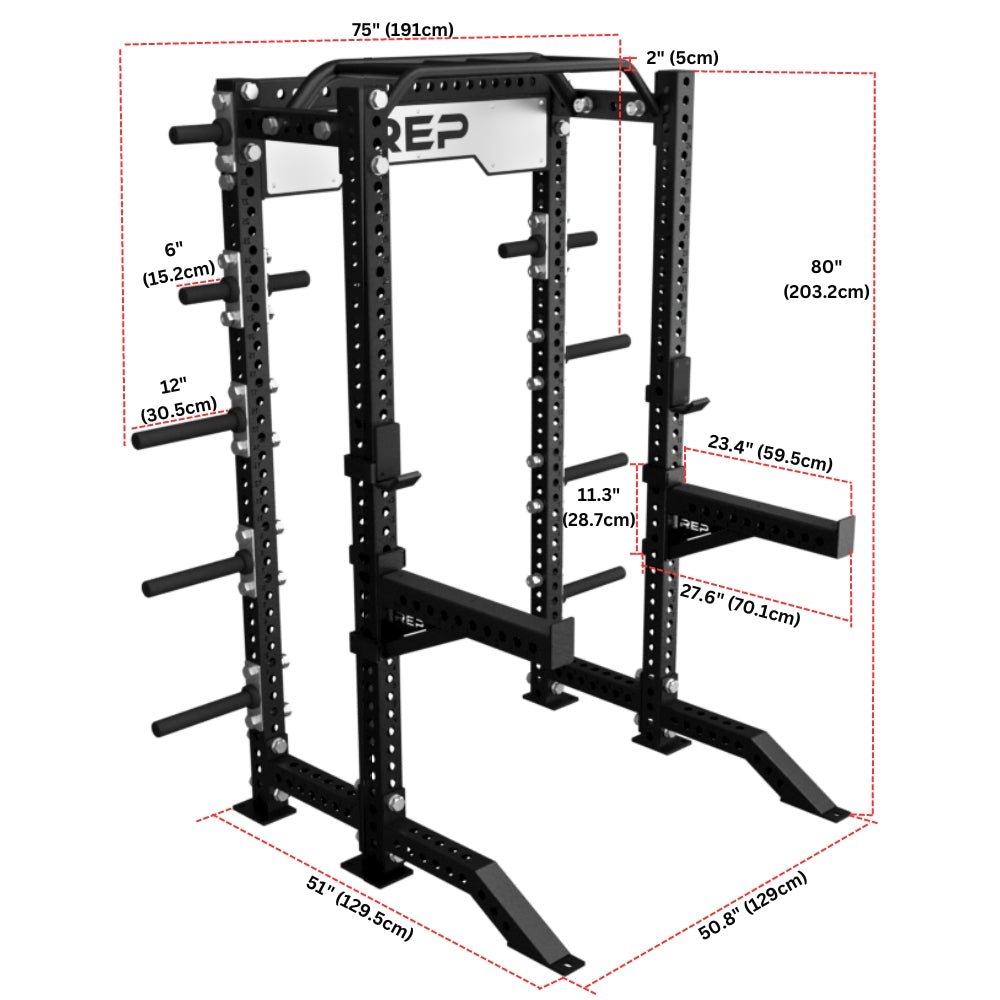 REP PR - 5000 Half Rack - Gymsportz