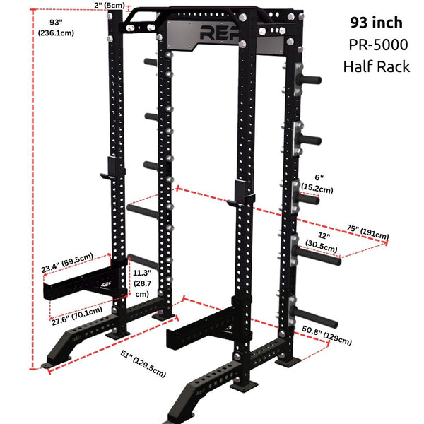 REP PR - 5000 Half Rack - Gymsportz