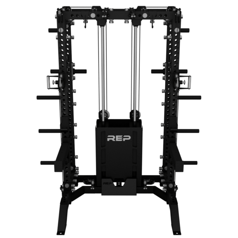 REP PR - 5000 Half Rack with Ares 1.0 - Gymsportz