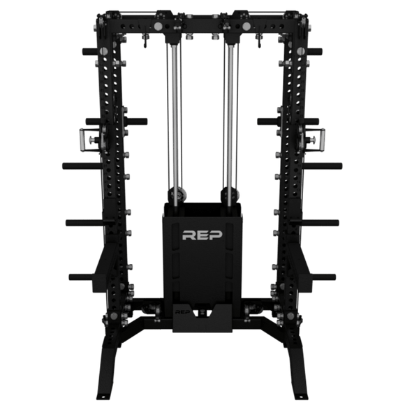 REP PR - 5000 Half Rack with Ares 1.0 - Gymsportz