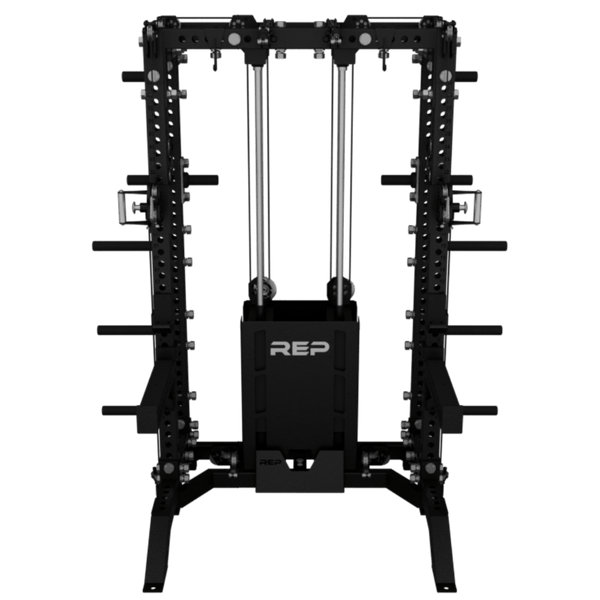 REP PR - 5000 Half Rack with Ares 1.0 - Gymsportz