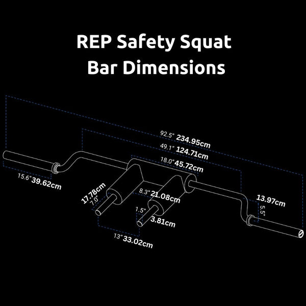 REP Safety Squat Bar - Gymsportz