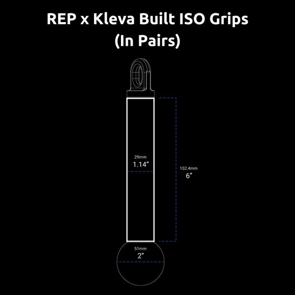 REP x Kleva Built ISO Grips (In Pairs) - Gymsportz