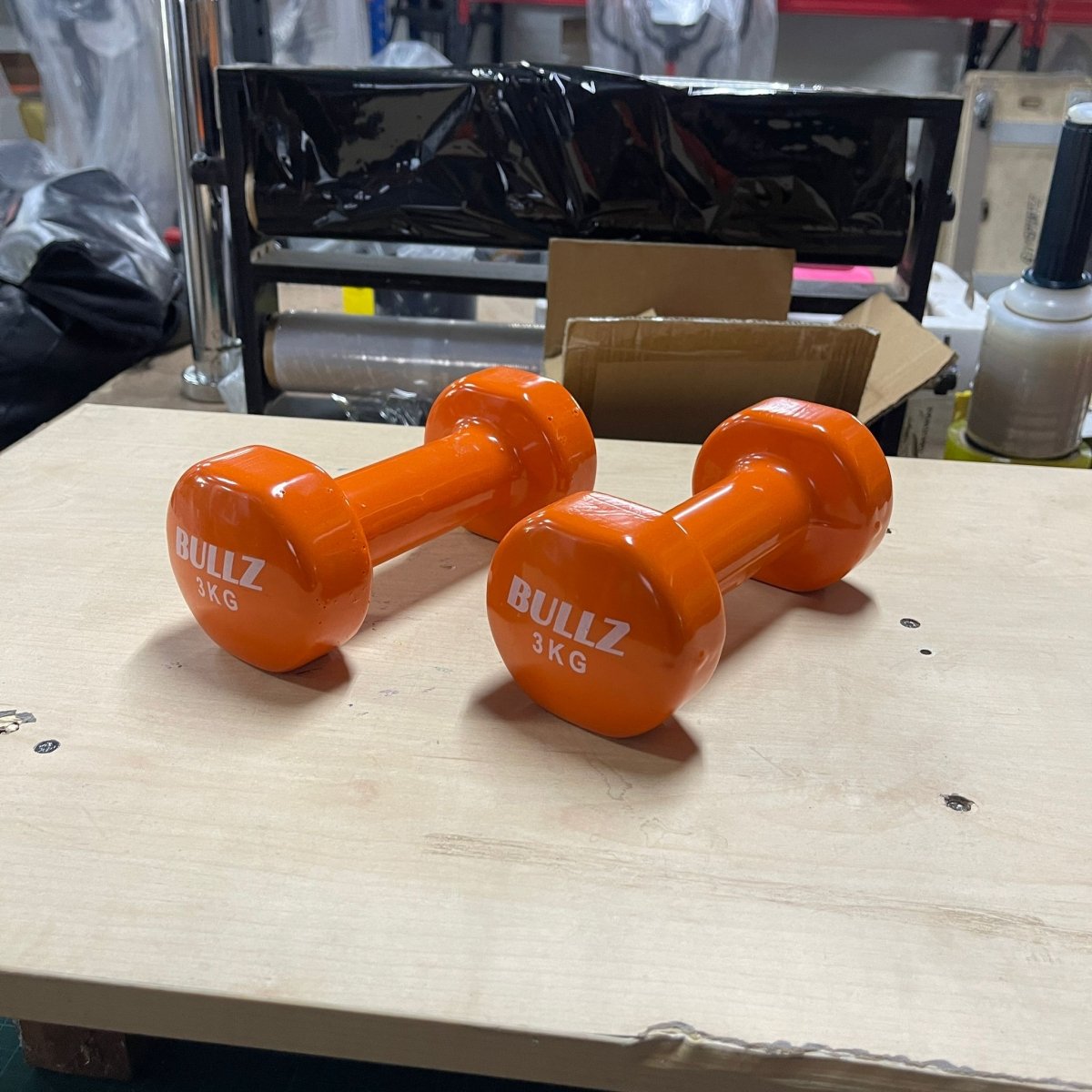 (Scratched) 3kg Bullz Vinyl Dumbbells (In Pairs) - Gymsportz