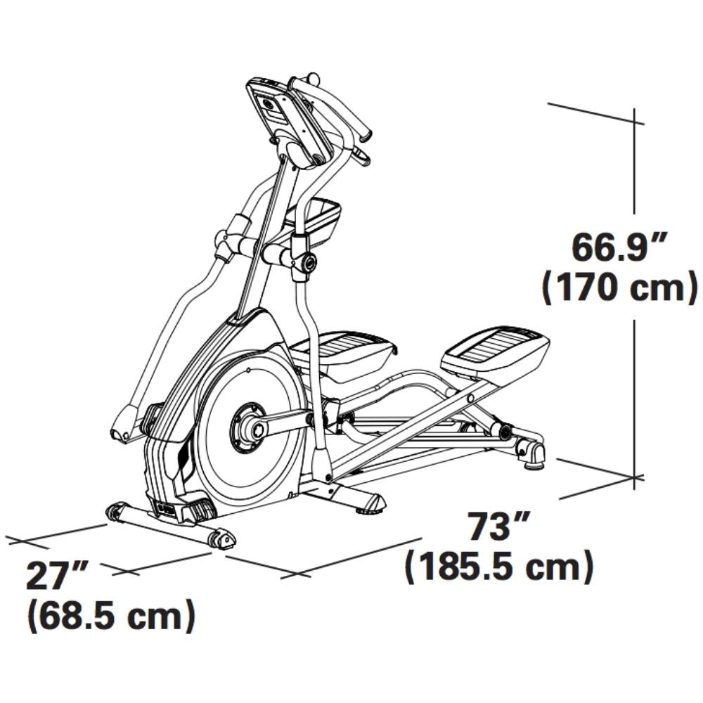 (Showroom Set) Nautilus E628 Light Commercial Elliptical Trainer - Gymsportz