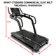 Spirit CTSBS900 Commercial Slat Belt Treadmill - Gymsportz