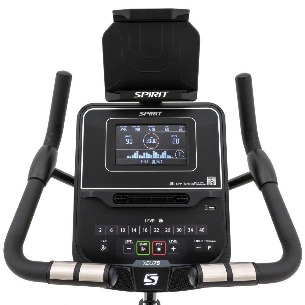 Spirit XBU75 Light Commercial Upright Bike - Gymsportz