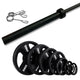 127.5kg Rubber Olympic Barbell Kit - Gymsportz