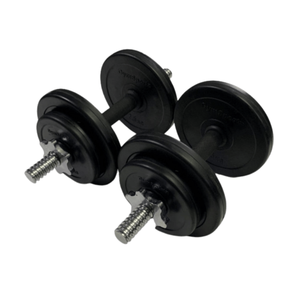18kg Premium Rubber Dumbbell Set - Gymsportz