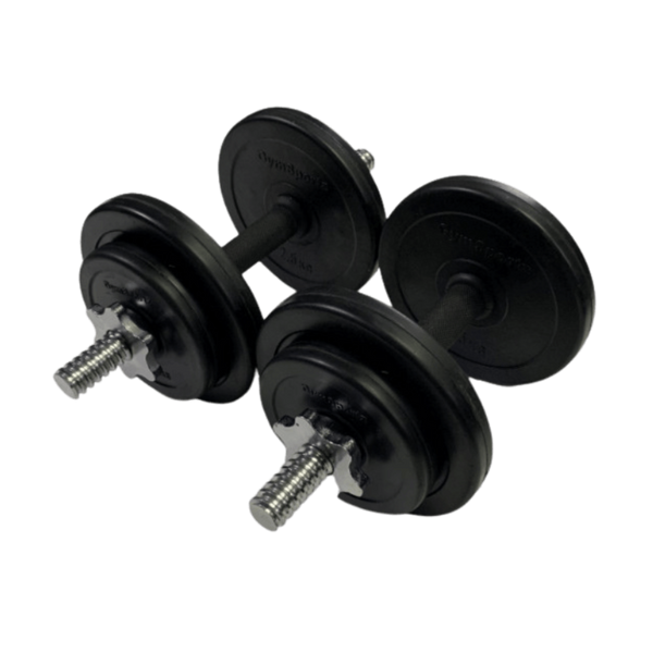 18kg Premium Rubber Dumbbell Set - Gymsportz