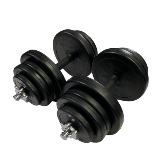 48kg Premium Rubber Dumbbell Set - Gymsportz