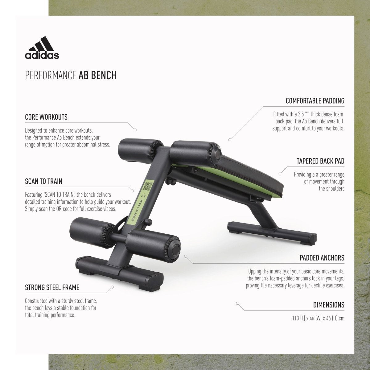 Adidas Performance Ab Bench - Gymsportz