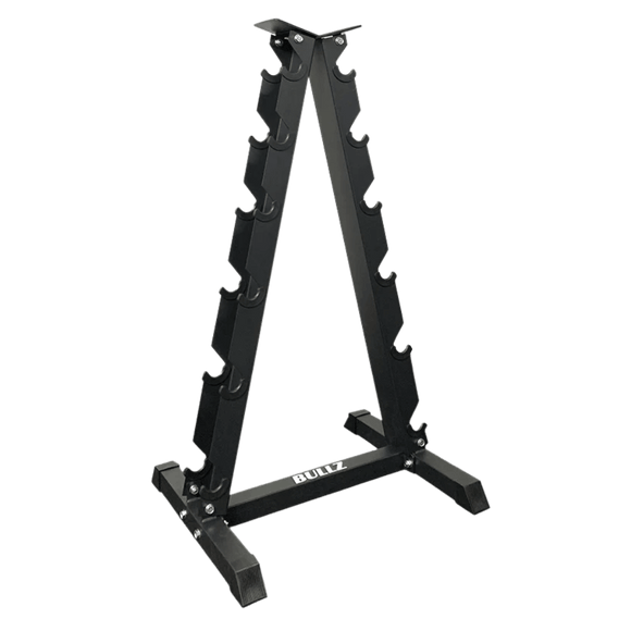 Bullz A-Frame Dumbbell Rack (6 Pairs) - Gymsportz