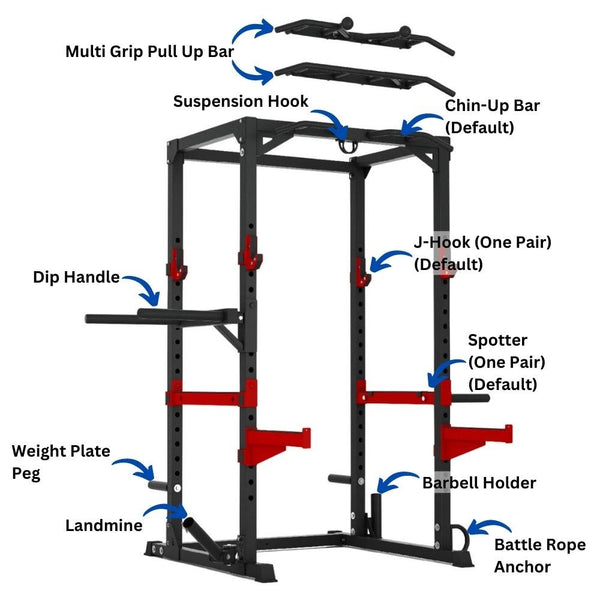 Pivot HR3260 Heavy Duty Power Rack - Gymsportz